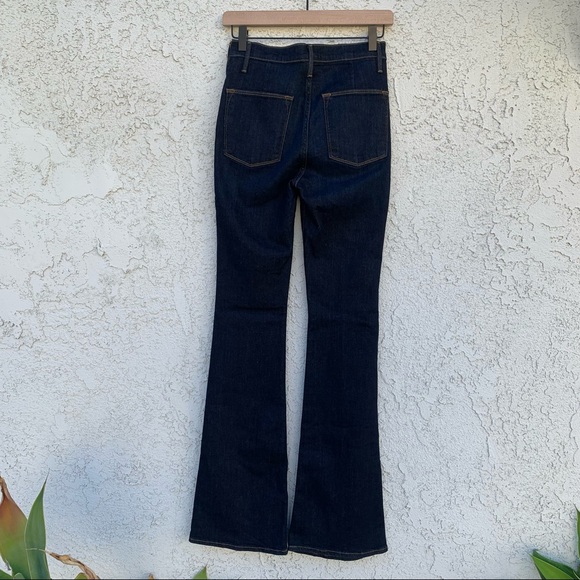 NWOT Frame - Le Flare de Françoise High Waist Flare Jeans in Queens Way - Picture 6 of 8
